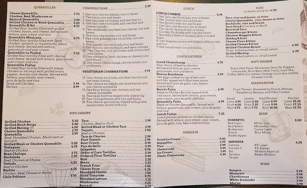 Sol Mexican Restaurant Menu image 4